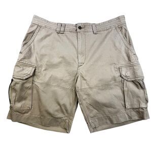 Polo Ralph Lauren Cargo Shorts Mens Size 42 Khaki Military Style 10.5” Inseam